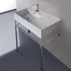 Modern Console Sink, Marble Style Sink, 32 inch